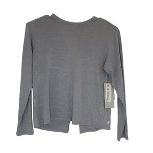 Z by Zella Light Gray Long Sleeve Girls athletic top Size M 8/10